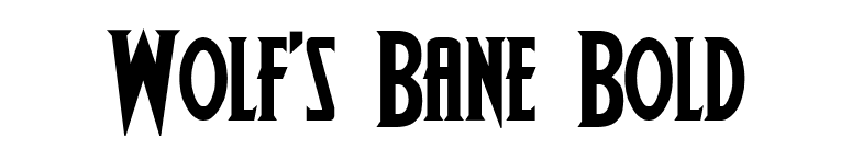 Wolf's Bane Bold font preview