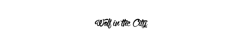 Wolf in the City font preview