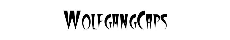 WolfgangCaps font preview