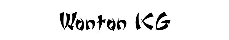 Wonton ICG font preview