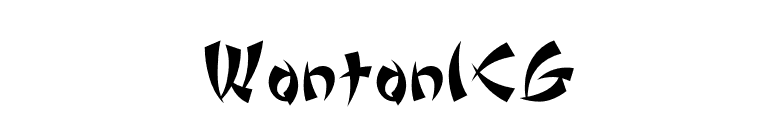 WontonICG font preview