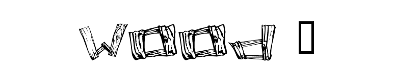 Wood 2 font preview
