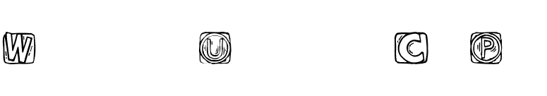 WoodcuttedCaps font preview