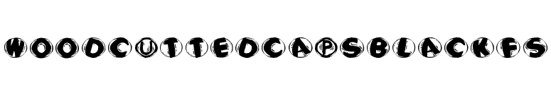 WoodcuttedCapsBlackFS font preview