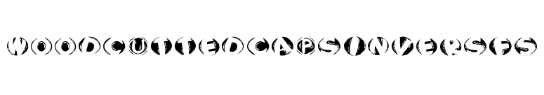 WoodcuttedCapsInversFS font preview