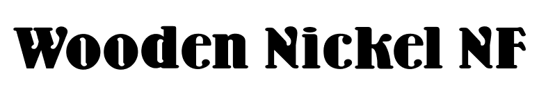 Wooden Nickel NF font preview
