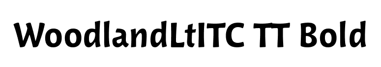 WoodlandLtITC TT Bold font preview