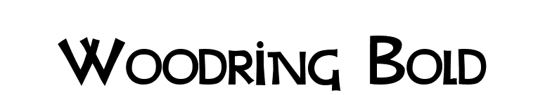 Woodring Bold font preview