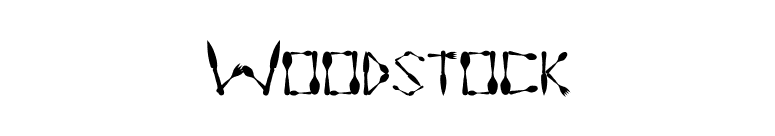 Woodstock font preview