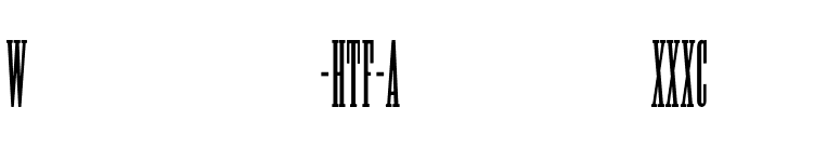 Woodtype-HTF-AntiqueXXXCond font preview
