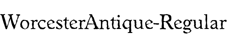WorcesterAntique-Regular font preview