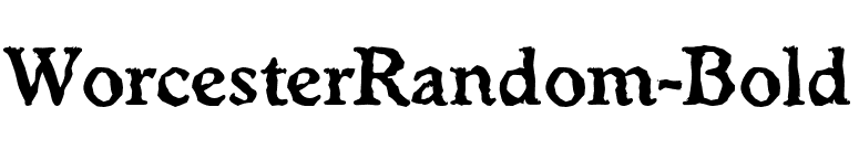 WorcesterRandom-Bold font preview