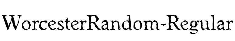 WorcesterRandom-Regular font preview