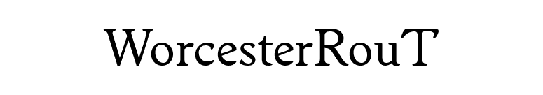 WorcesterRouT font preview