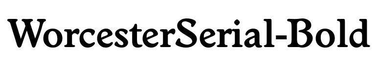 WorcesterSerial-Bold font preview