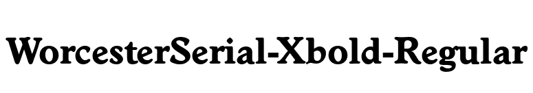WorcesterSerial-Xbold-Regular font preview