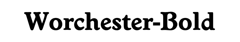 Worchester-Bold font preview
