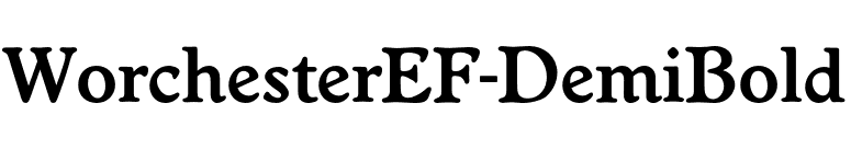 WorchesterEF-DemiBold font preview