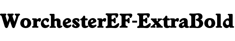 WorchesterEF-ExtraBold font preview