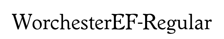 WorchesterEF-Regular font preview
