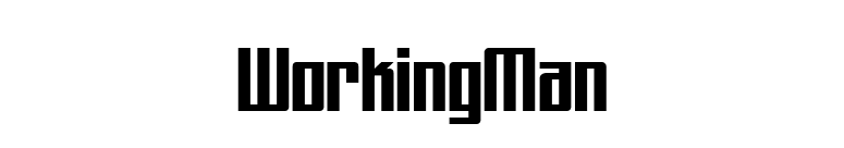 WorkingMan font preview