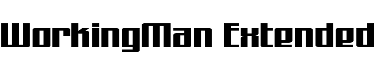 WorkingMan Extended font preview