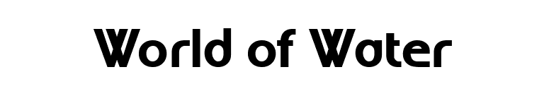 World of Water font preview