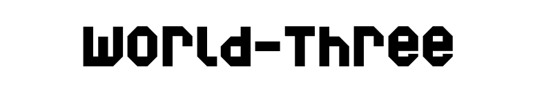 World-Three font preview