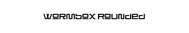 Wormbox Rounded font preview