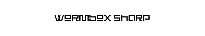 Wormbox Sharp font preview