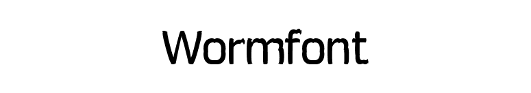 Wormfont font preview