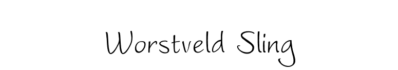 Worstveld Sling font preview