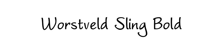 Worstveld Sling Bold font preview