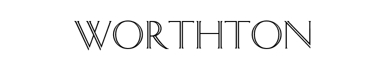 Worthton font preview