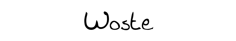 Woste font preview