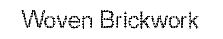 Woven Brickwork font preview