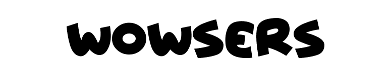 Wowsers font preview