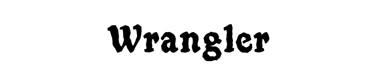 Wrangler font preview
