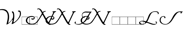 Wrenn Initials font preview