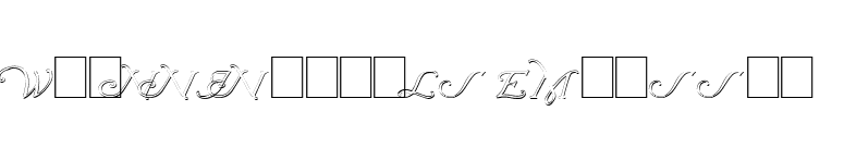 Wrenn Initials Embossed font preview