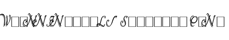 Wrenn Initials Shadowed Cond font preview