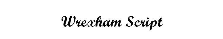 Wrexham Script font preview