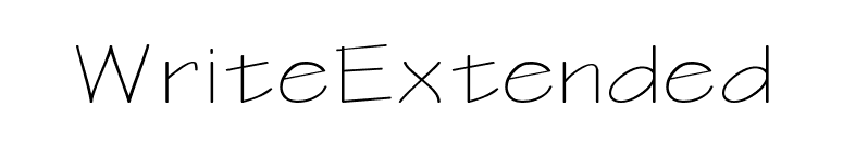 WriteExtended font preview