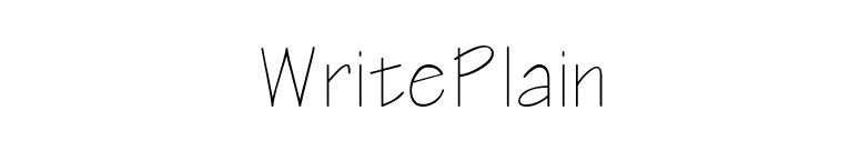WritePlain font preview
