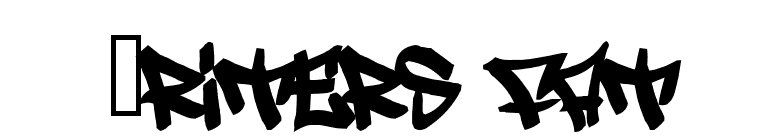 Writers fat font preview