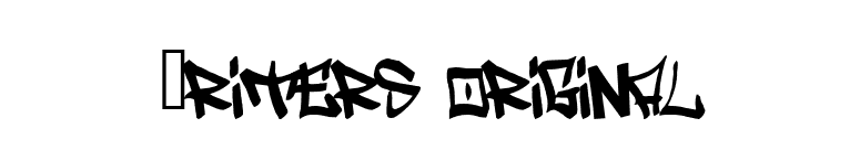 Writers original font preview