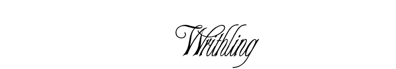 Writhling font preview