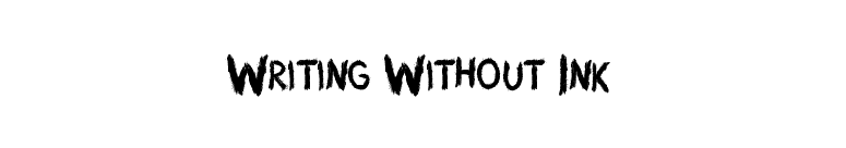 Writing Without Ink font preview