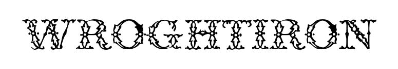 WroghtIron font preview
