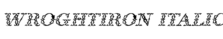 WroghtIron Italic font preview